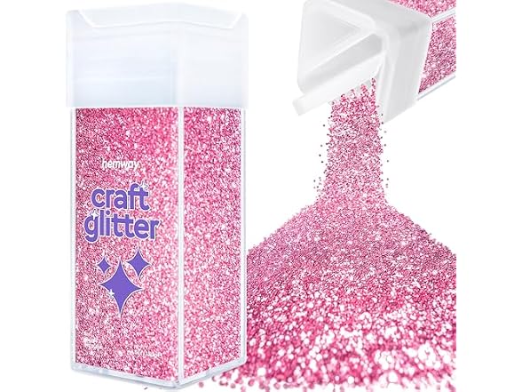 Hemway Craft Glitter Shaker Rose Pink 110g