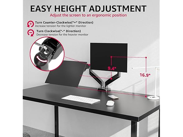 Redragon GMK-915 Dual Monitor Mount