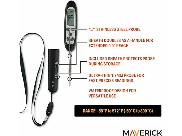Maverick Fast Read Digital Probe Thermometer