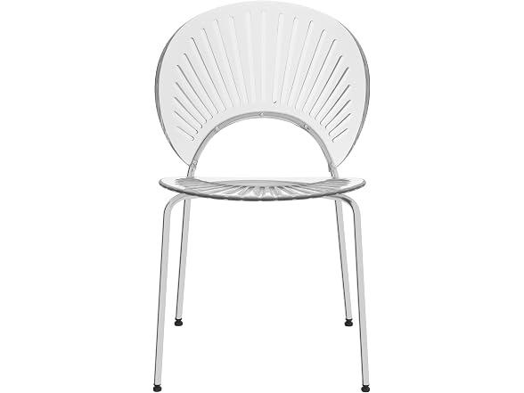 LeisureMod OC20CL2 Opulent Dining Chair Clear