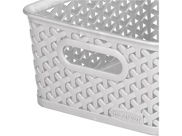 Rattan Storage Baskets 4L 4-Pack