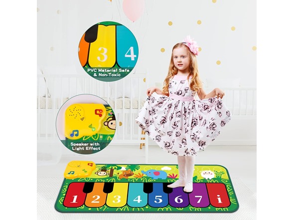 Kids Piano Mat 5 Animal Sounds & Music