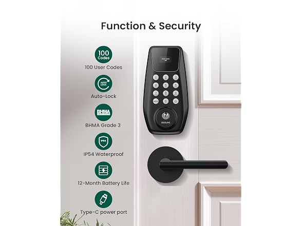 DESLOC C100 Smart Lock with Lever Handle
