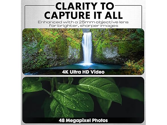 Minolta 10x25 Digital Night Vision Monocular w/Built-in 4K HD Video Camera (Green)