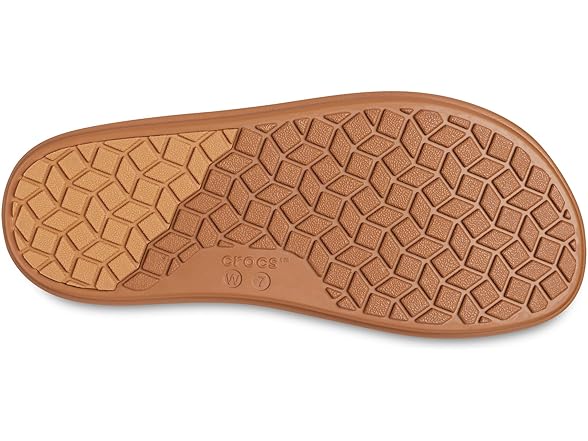 Crocs Brooklyn Luxe Womens Cross Strap Tan