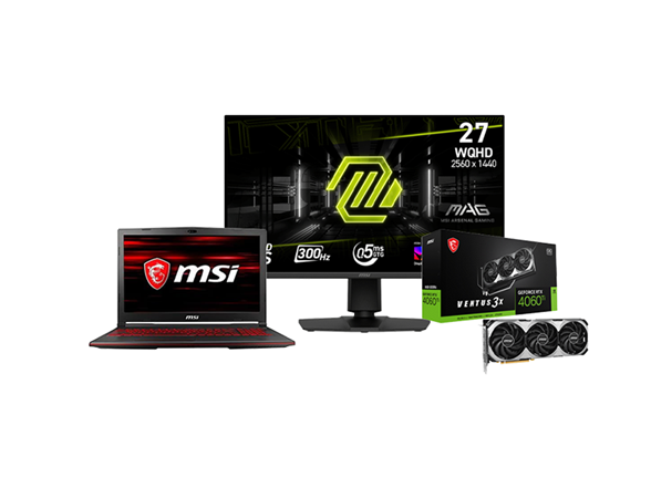 MSI Desktops, Laptops, Monitors & More