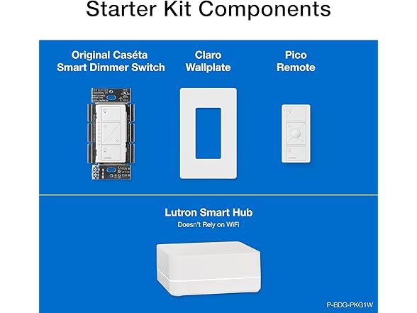 Lutron Caseta Original Smart Dimmer Switch Starter Kit