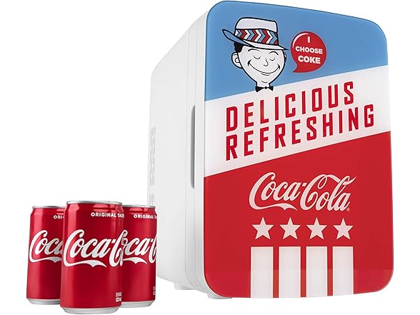 Cooluli Retro Coca-Cola Mini Fridge