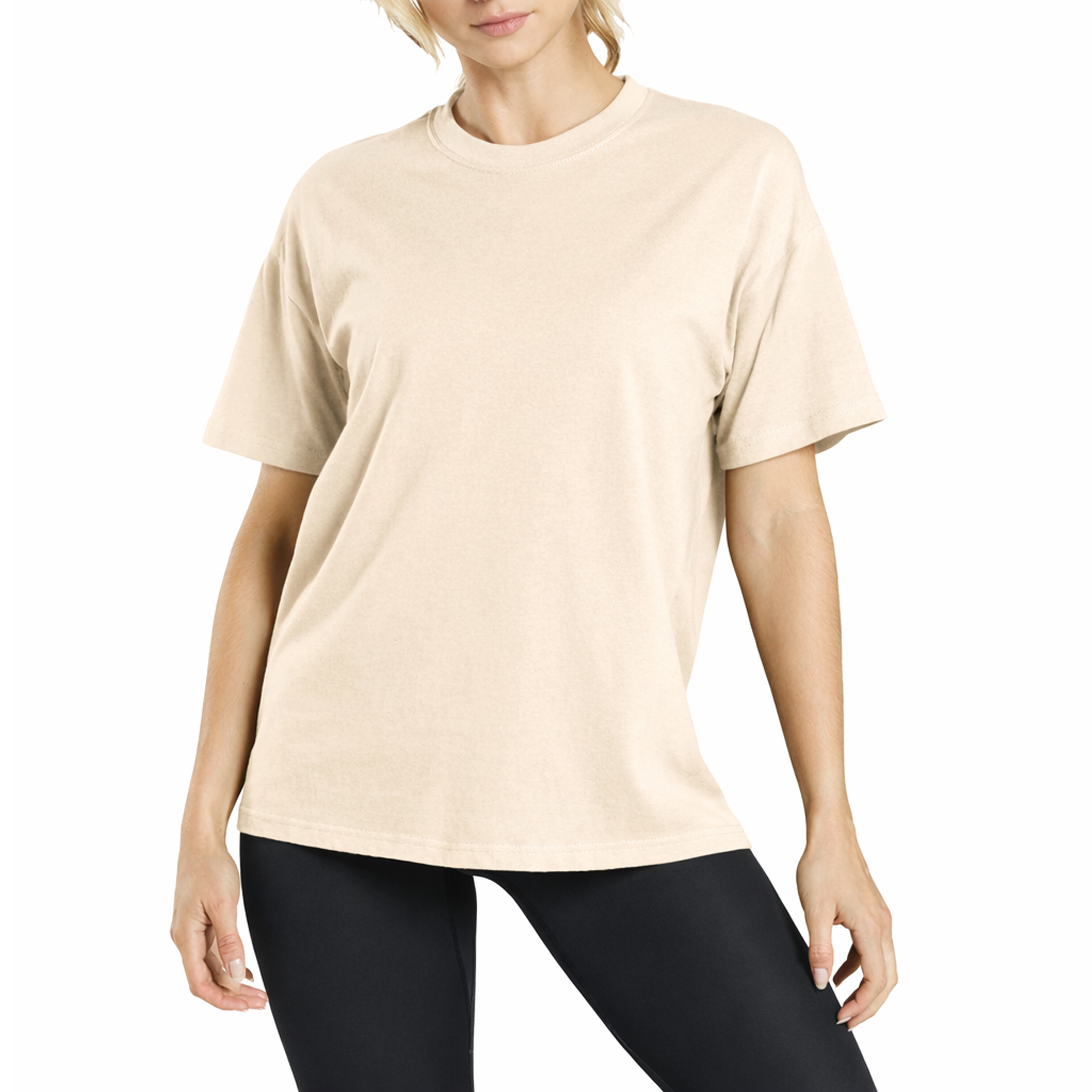 3Pk Womens S/S Loose Fit Crew Tee - Gallery 20