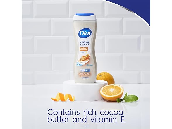 Dial Orange Peel Cocoa Butter Body Wash 16 oz