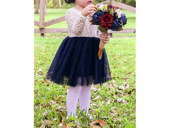 2Bunnies (4T) Girl Peony Lace Back A-Line Dress