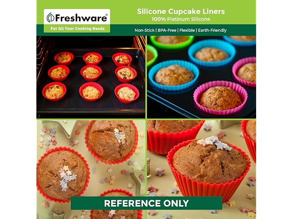 Freshware Cupcake Liners, Pack of 12 