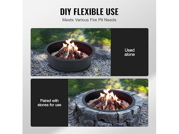 Fire Pit Ring, 45-Inch Outer/39-Inch Inner