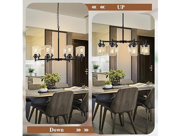 Sucolite 33.5'' 8-Light Chandelier -Choose Color