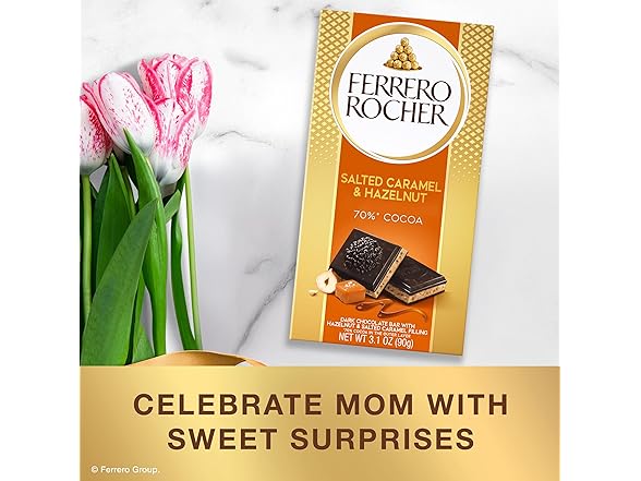 Ferrero Rocher Dark Choc Hazelnut Bars 8