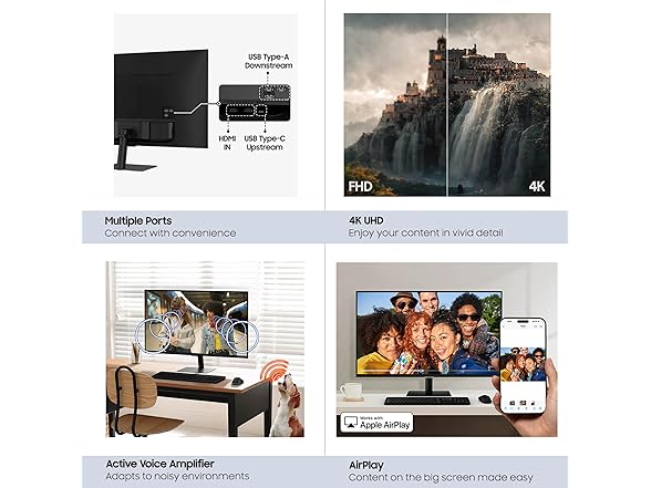 Samsung 32" UHD Monitor | LS32FM702UNXZA