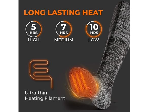 ororo Heated Socks for Men Women,