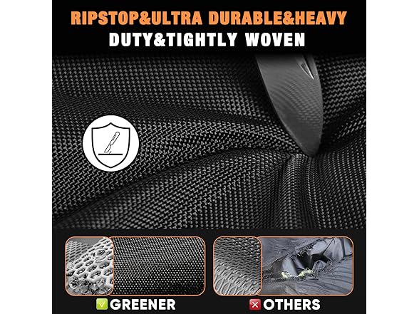 GREENER Lawn Mower Cover, Heavy Duty 800D, Black