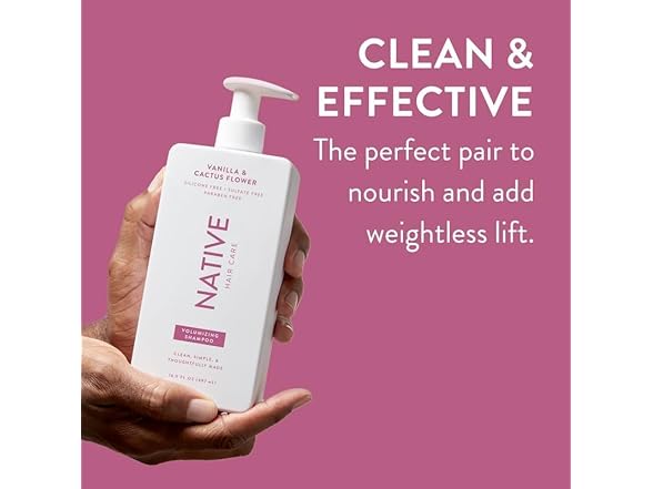 Native Vanilla & Cactus Flower Shampoo and Conditioner