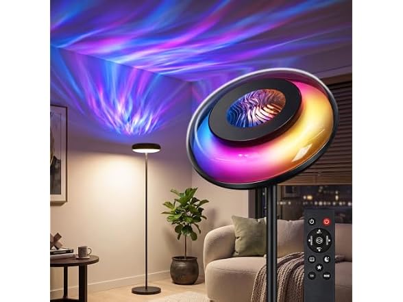Bairth Ripple Floor Lamp, Black