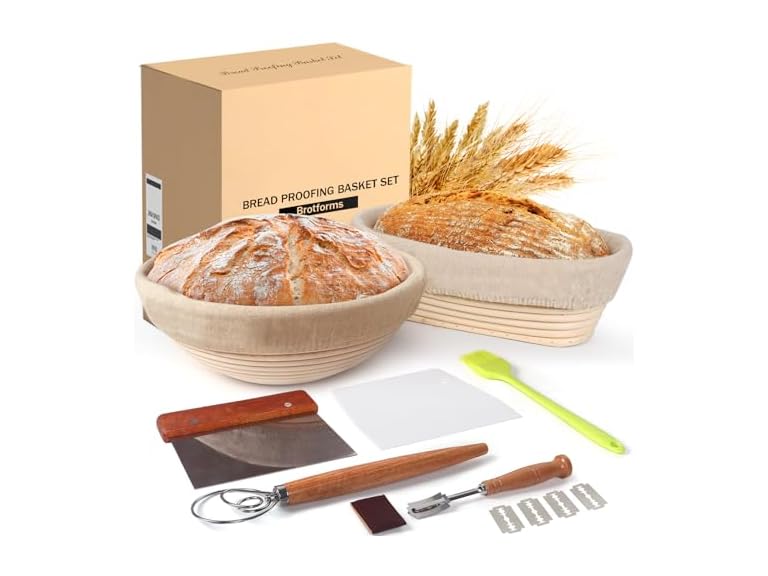 Banneton Bread Proofing Basket Set