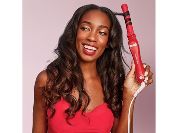 The Beachwaver Co. Beachwaver B1 Rotating Curling Iron - Red Glitter |