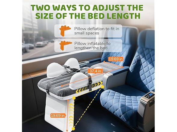 Abdtech Inflatable Toddler Airplane Bed