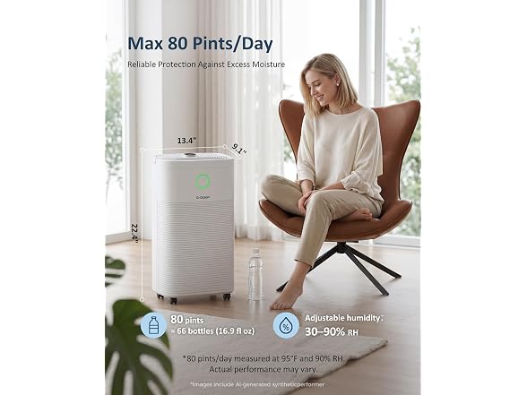 G-Ocean 80 Pints/Day Compressor Dehumidifier