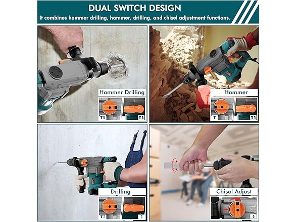 GLORITY Rotary Hammer Drill