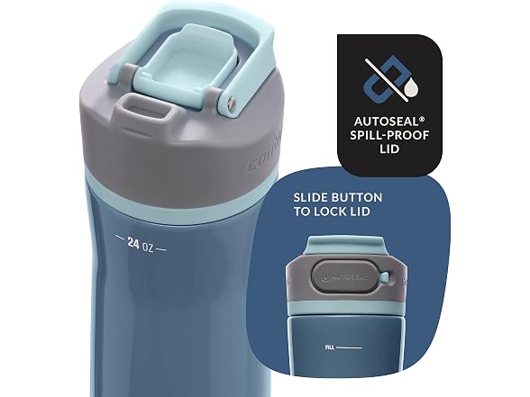 Contigo Clybourn FreeFlow Filter Water Bottle Dark Ice
