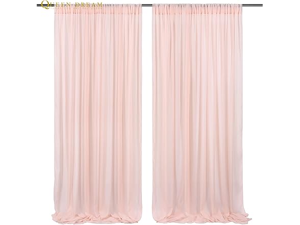 QueenDream Chiffon Curtain for Backdrop