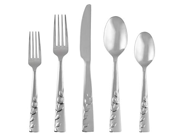 Cambridge Blossom Sand 20-Piece Flatware Set