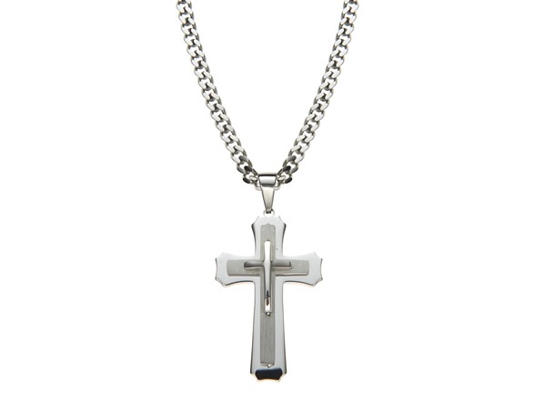 Blackjack cross necklace