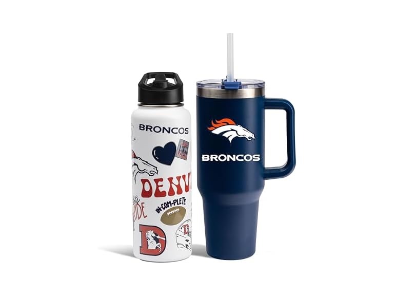BRONCOS Bottle & Tumbler Set