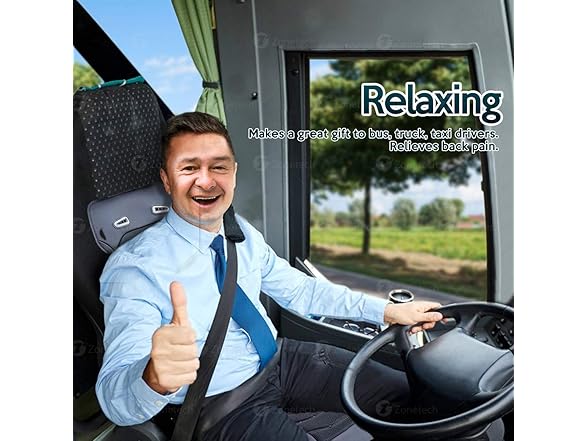 Zone Tech SE0074 Cooling Car Seat Cushion Black