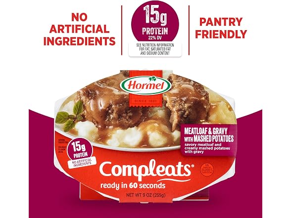 Hormel Compleats Meatloaf & Gravy with