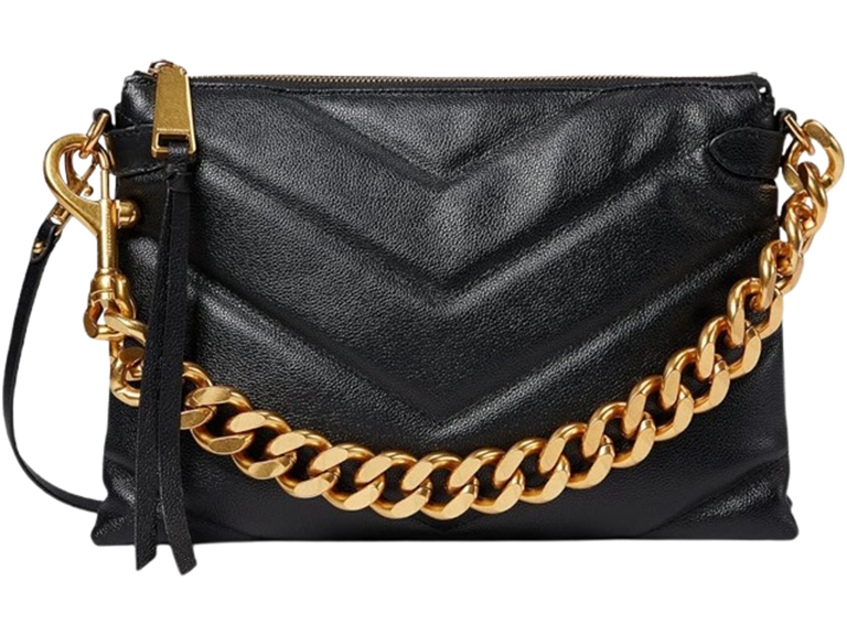 REBECCA MINKOFF Crossbody Bag, Black/Antique Brass