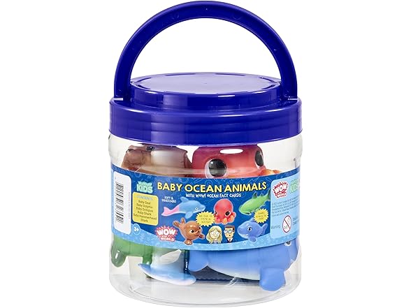 Wow in The World Soft Baby Ocean Animals Bucket