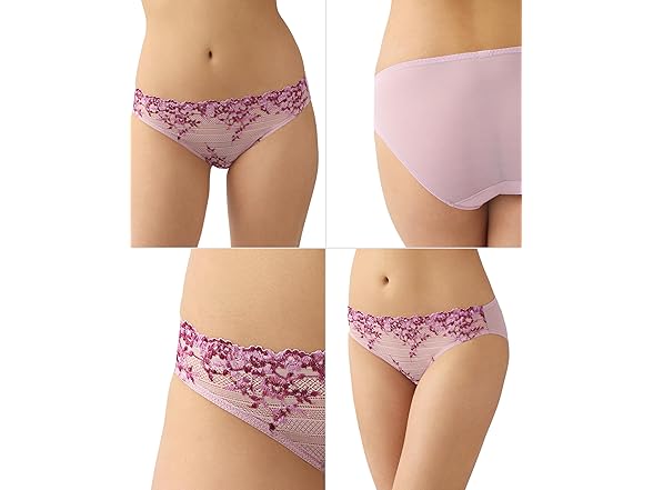 Wacoal Womens Embrace Lace Bikini Panty