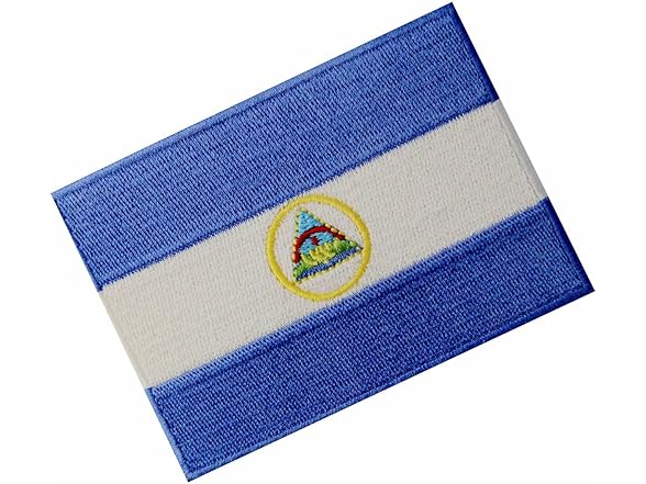 EmbTao Nicaragua Flag Embroidered Patch