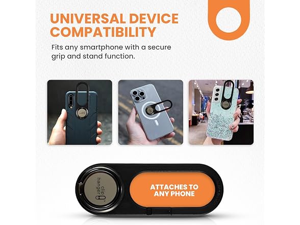 Cliphanger PIVIT with Black Kickstand Holder &