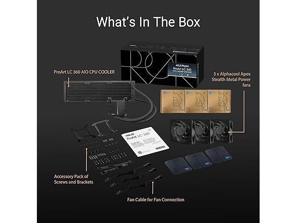 ASUS ProArt LC 360 all-in-one AIO CPU liquid cooler