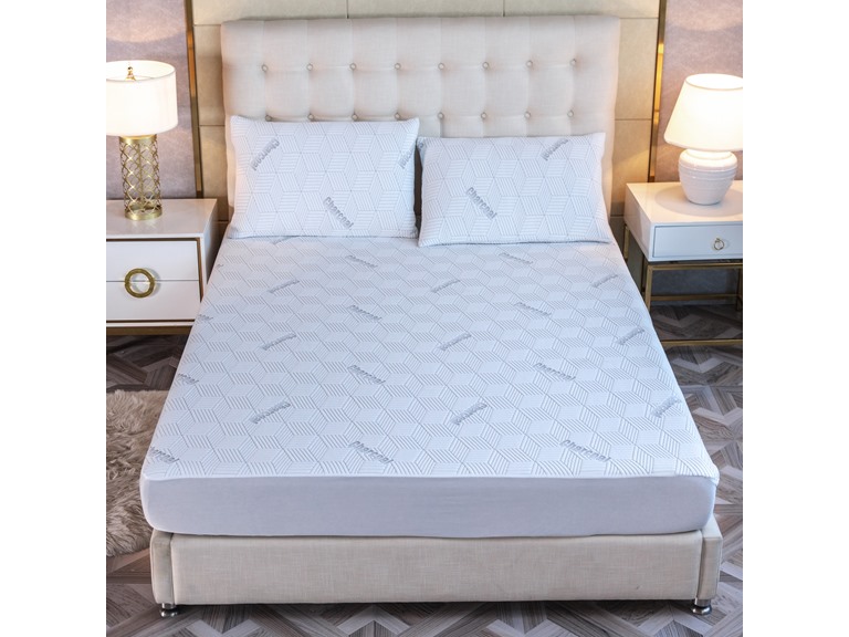 Bibb Home 2459 Twin Charcoal Infused Waterproof Mattress Pa