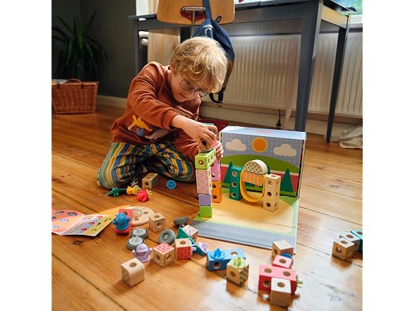 Melissa & Doug Wooden Building Blocks