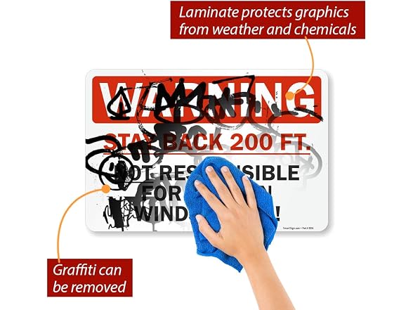 SmartSign - S-9933-RE-12x18-D1 Warning