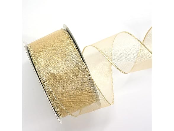 ALTIER 2.5 In x 40 Yd Light Gold Metallic - Gallery 5
