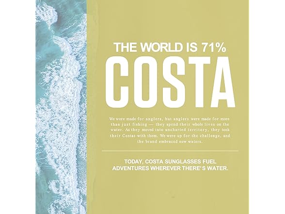 Costa Del Mar Men's Reefton PRO Polarized Sunglasses