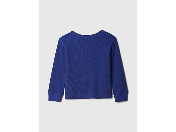 GAP Boys Long Sleeve Thermal Crewneck Bellwether