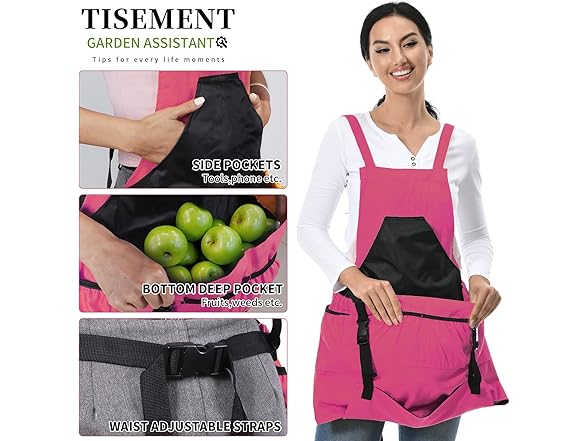TISEMENT Canvas Gardening Apron