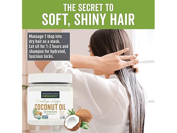Viva Naturals Organic Coconut Oil, 16 fl oz